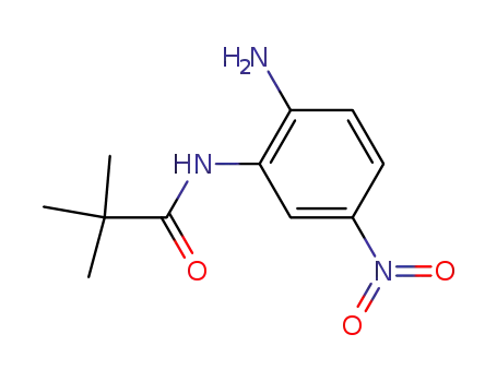Molecular Structure of 102129-00-0 (N-(2-amino-5-nitrophenyl)-2,2-dimethylpropanamide)