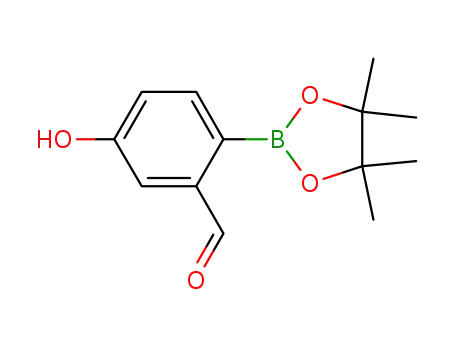 5-hydroxy-2-(4,4,5,5-tetramethyl-1,3,2-dioxaborolan-2-yl)benzaldehyde