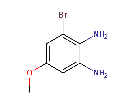 Molecular Structure of 98546-54-4 (3-Bromo-5-methoxy-benzene-1,2-diamine)