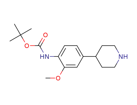 tert-butyl (2-methoxy-4-(piperidin-4-yl)phenyl)aminocarboxylate
