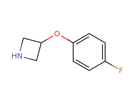 Molecular Structure of 702628-84-0 (3-(4-fluorophenoxy)azetidine(SALTDATA: 1.12HCl 0.45H2O))