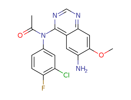 Acetamide, N-(6-amino-7-methoxy-4-quinazolinyl)-N-(3-chloro-4-fluorophenyl)- CAS 869199-62-2