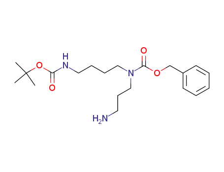 Molecular Structure of 853783-20-7 (N<sup>4</sup>-benzyloxycarbonyl-N<sup>8</sup>-tert-butoxycarbonylspermidine)