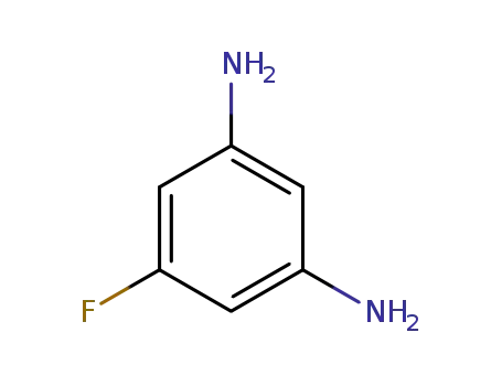Molecular Structure of 372-41-8 (1,3-Benzenediamine, 5-fluoro-)