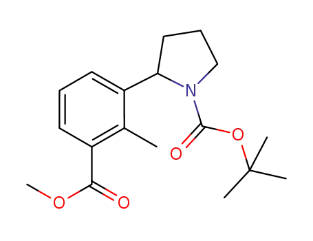 2-(3-METHOXYCARBONYL-2-METHYL-PHENYL)-PYRROLIDINE-1-CARBOXYLIC ACID TERT-BUTYL ESTER
