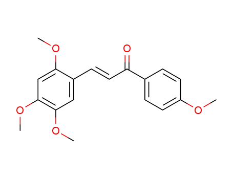 Molecular Structure of 1003377-77-2 ((E)-1-(4-methoxyphenyl)-3-(2,4,5-trimethoxyphenyl)prop-2-en-1-one)