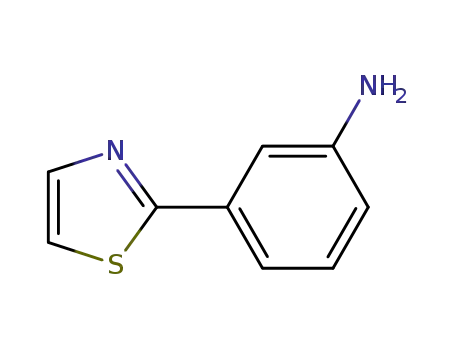 Molecular Structure of 184097-39-0 (3-(Thiazol-2-yl)aniline)