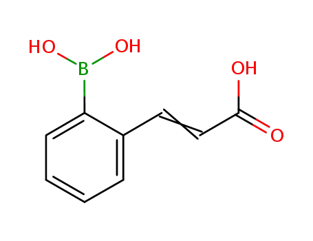 Molecular Structure of 374105-86-9 (2-(2-Carboxyvinyl)benzeneboronic acid)