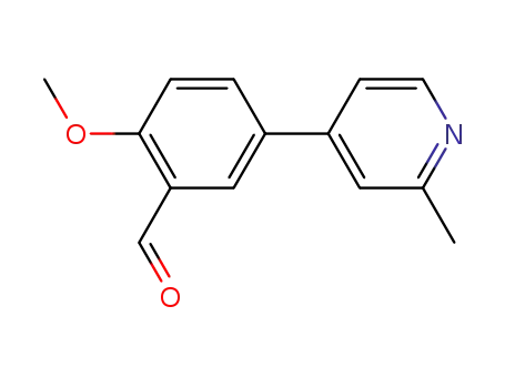 2-methoxy-5-(2-methyl-pyridin-4-yl)-benzaldehyde