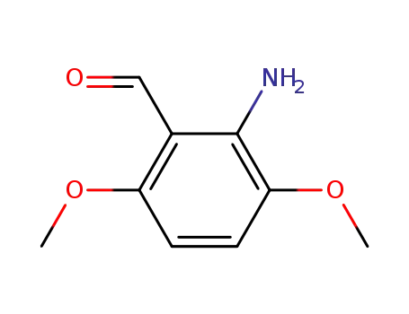 Molecular Structure of 126522-16-5 (2-AMINO-3,6-DIMETHOXYBENZENECARBALDEHYDE)