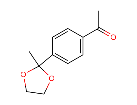 Molecular Structure of 105752-35-0 (Ethanone, 1-[4-(2-methyl-1,3-dioxolan-2-yl)phenyl]-)