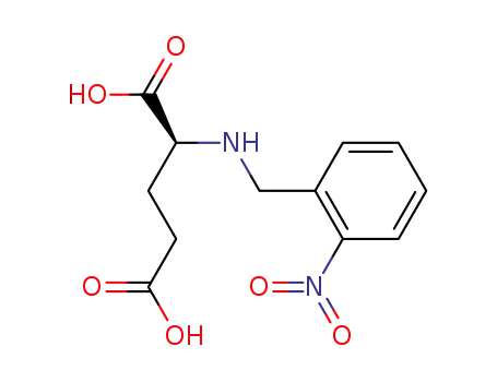 Molecular Structure of 191476-09-2 ((S)-2-(2-nitrobenzylaMino)pentanedioic acid)