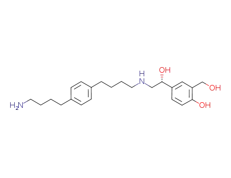 4-(2-(4-(4-(4-aminobutyl)phenyl)butylamino)-1-(R)-hydroxyethyl)-2-hydroxymethylphenol