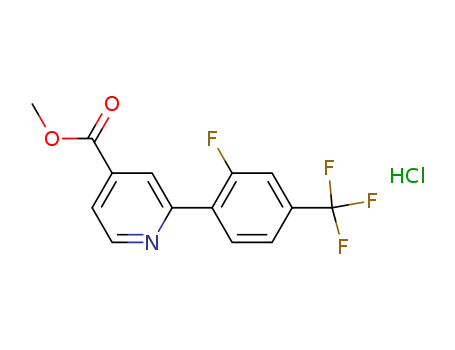 Methyl 2-(2-fluoro-4-(trifluoromethyl)phenyl)isonicotinate hydrochloride