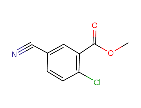 Molecular Structure of 914106-36-8 (2-Chloro-5-cyanobenzoicacid Methyl ester)