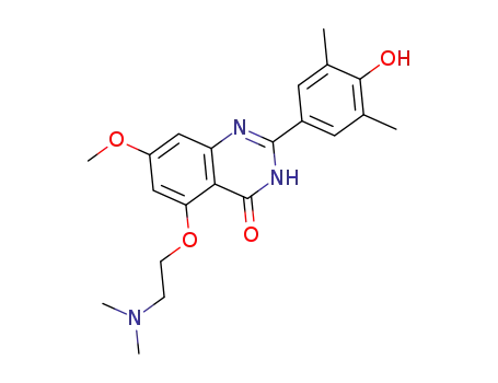 5-(2-dimethylaminoethoxy)-2-(4-hydroxy-3,5-dimethylphenyl)-7-methoxy-3H-quinazolin-4-one