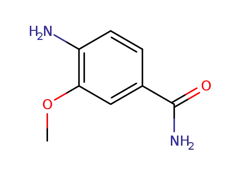 Molecular Structure of 211374-82-2 (4-Amino-3-methoxybenzamide)