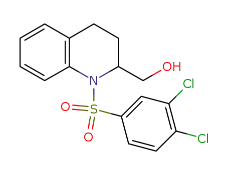 Molecular Structure of 1018826-31-7 ([1-(3,4-dichloro-phenylsulfonyl)-1,2,3,4-tetrahydro-quinolin-2-yl]-methanol)