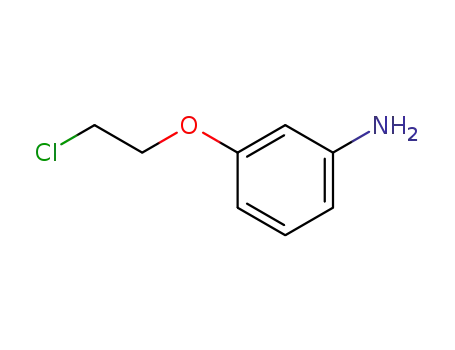 Molecular Structure of 178910-32-2 (3-(2-Chloroethoxy)aniline)