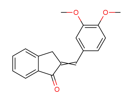 Molecular Structure of 5706-15-0 (1H-Inden-1-one, 2-[(3,4-dimethoxyphenyl)methylene]-2,3-dihydro-)
