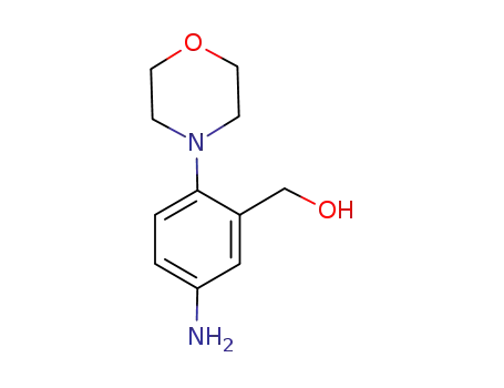 Molecular Structure of 759456-60-5 ((5-amino-2-morpholinophenyl)methanol)