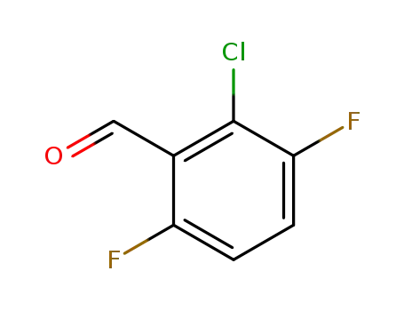 Molecular Structure of 261762-39-4 (2-CHLORO-3,6-DIFLUOROBENZALDEHYDE)