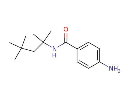 Molecular Structure of 196802-40-1 (Benzamide, 4-amino-N-(1,1,3,3-tetramethylbutyl)-)