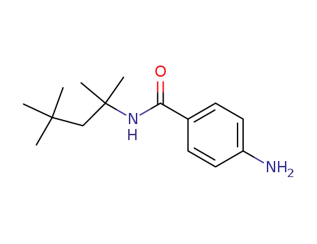 Molecular Structure of 196802-40-1 (Benzamide, 4-amino-N-(1,1,3,3-tetramethylbutyl)-)