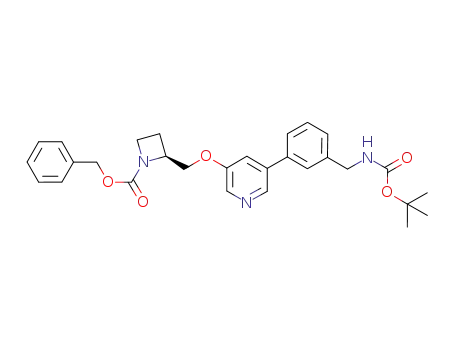 tert-butyl [3-[5-[[1-(benzyloxycarbonyl)-2(S)-azetidinyl]methoxy]-3-pyridyl]benzyl]carbamate
