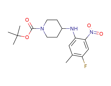 tert-Butyl 4-[(4-fluoro-5-methyl-2-nitrophenyl)-amino]piperidine-1-carboxylate