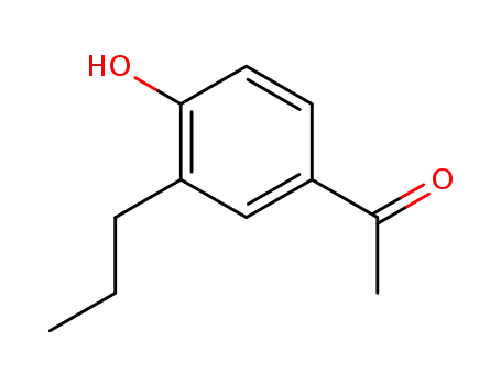 Molecular Structure of 61270-28-8 (Ethanone, 1-(4-hydroxy-3-propylphenyl)-)