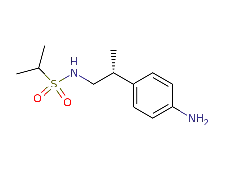 Molecular Structure of 376594-64-8 ((R)-N-(2-(4-aMinophenyl)propyl)propane-2-sulfonaMide 4-Methylbenzenesulfonate)