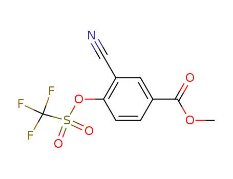 methyl 3-cyano-4-(((trifluoromethyl)sulfonyl)oxy)benzoate
