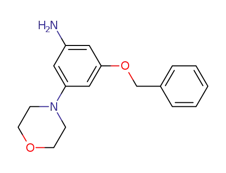 3-morpholin-4-yl-5-phenylmethoxy-aniline