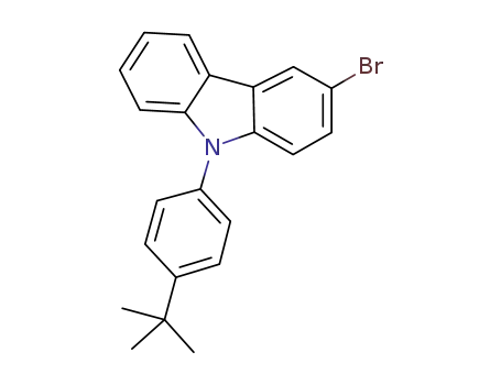 Molecular Structure of 1133057-82-5 (9-(4-tert-butylphenyl)-3-bromo-9H-carbazole)