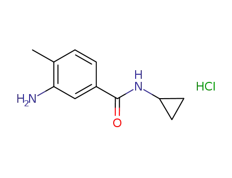3-amino-N-cyclopropyl-4-methyl-benzamide hydrochloride