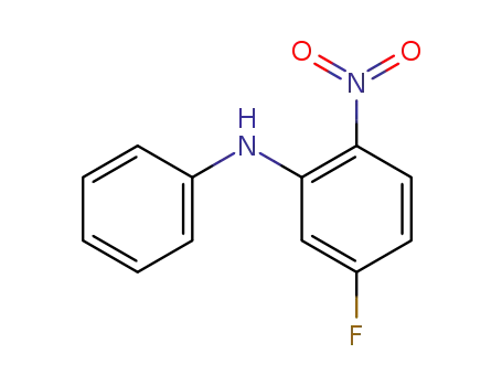 Molecular Structure of 322-68-9 (5-Fluoro-2-nitro-N-phenylaniline)