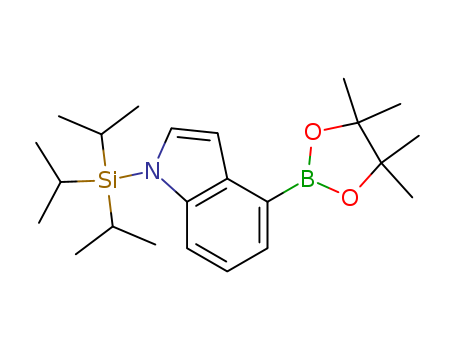 4-(4,4,5,5-tetramethyl-1,3,2-dioxaborolan-2-yl)-1-(triisopropylsilyl)-1H-indole CAS NO.:690632-17-8