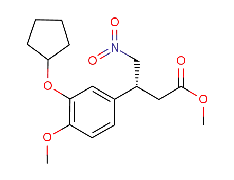 3-(3-cyclopentyloxy-4-methoxy-phenyl)-4-nitro-butyric acid methyl ester