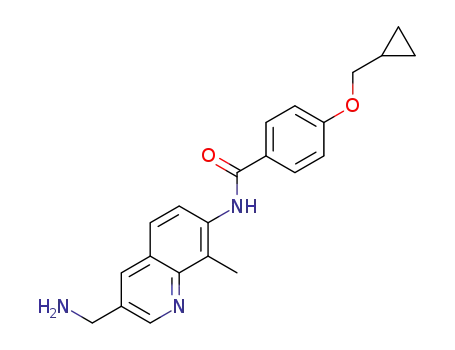 N-(3-(aminomethyl)-8-methylquinolin-7-yl)-4-(cyclopropylmethoxy)benzamide