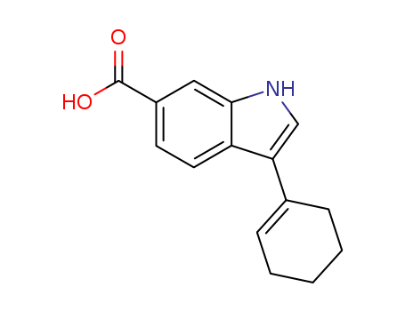 1H-Indole-6-carboxylic acid, 3-(1-cyclohexen-1-yl)-