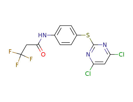 N-(4-(4,6-dichloropyrimidin-2-ylthio)phenyl)-3,3,3-trifluoropropanamide