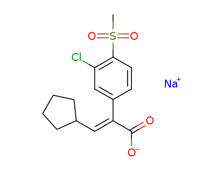 (E)-2-(3-Chloro-4-methanesulfonyl-phenyl)-3-cyclopentyl-acrylic acid Sodium Salt