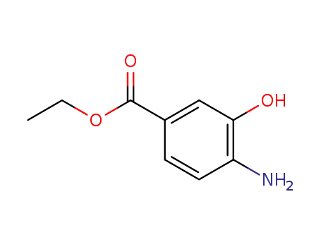 Molecular Structure of 87081-52-5 (4-AMINO-3-HYDROXYBENZOIC ACID ETHYL ESTER 97%)