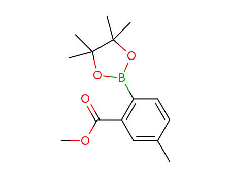 Benzoic acid, 5-methyl-2-(4,4,5,5-tetramethyl-1,3,2-dioxaborolan-2-yl)-, methyl ester