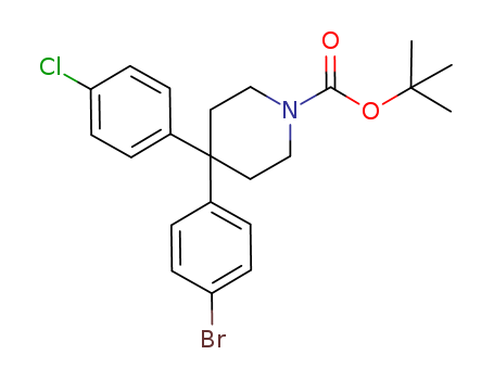 1-Piperidinecarboxylic acid, 4-(4-broMophenyl)-4-(4-chlorophenyl)-, 1,1-diMethylethyl ester