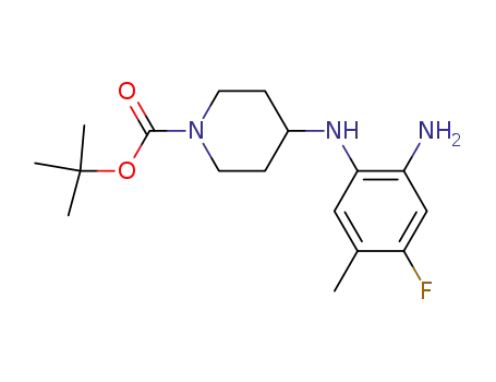 tert-butyl 4-([2-amino-4-fluoro-5-methylphenyl]amino)piperidine-1-carboxylate