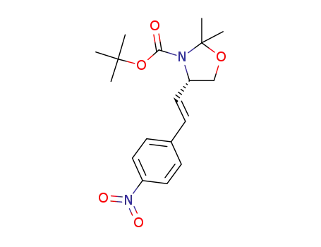 (S)-2,2-dimethyl-4-[(E)-2-(4-nitrophenyl)vinyl]oxazolidine-3-carboxylic acid tert-butyl ester
