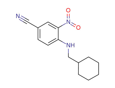 Molecular Structure of 809273-55-0 (4-[(cyclohexylmethyl)amino]-3-nitro-benzonitrile)