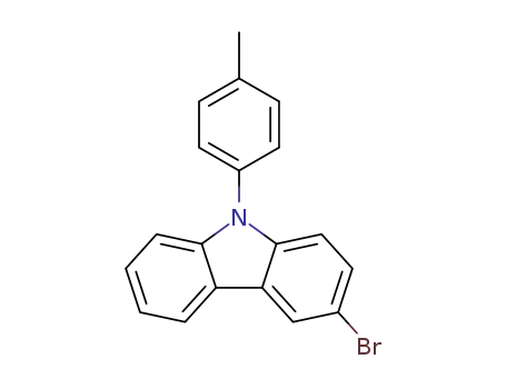 Molecular Structure of 731016-44-7 (3-Bromo-9-p-tolyl-9H-carbazole)